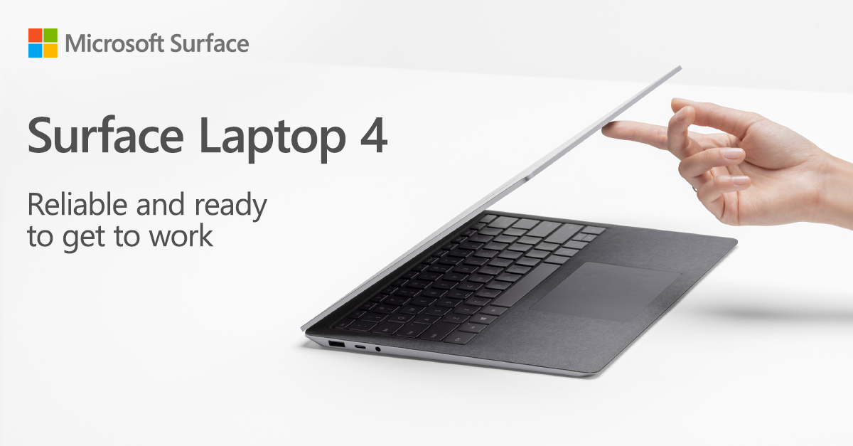 Microsoft Surface Laptop 4: Security, performance, and easy deployment built for hybrid work